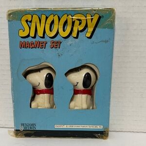 Snoopy Magnet Set Vintage Great for Snoopy Collectors Peanuts
